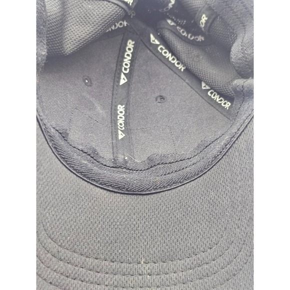 Condor Tactical Hat Cap Flexfit Size L-XL Black Hook N Loop Patch Back /Top - Picture 10 of 10